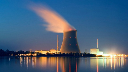 Beautiful Nuclear on Blue Reflected